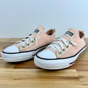 Converse All Star Shoreline Slip-On Sneakers Peach Blush Casual Shoes Womens 7
